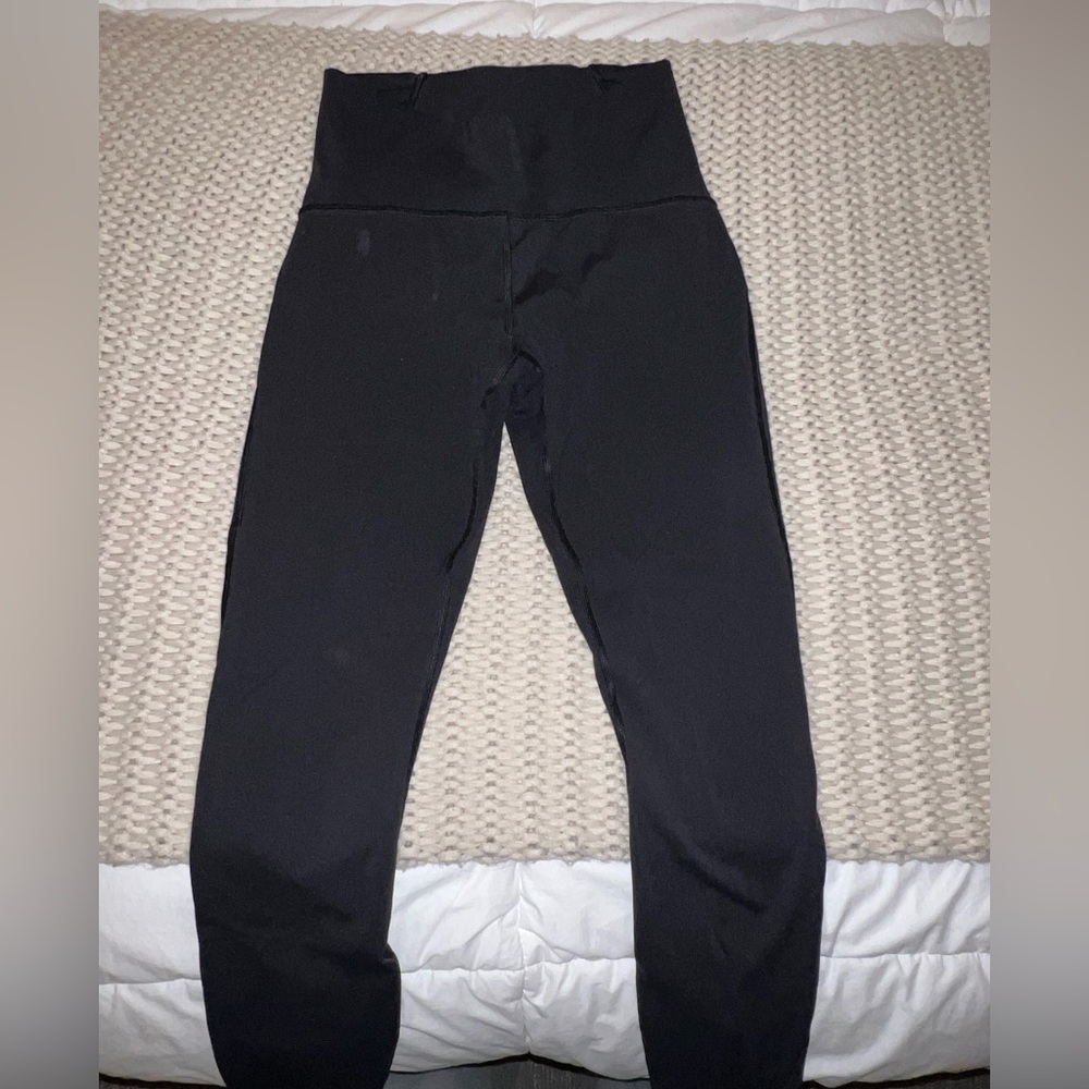 Lulu Lemon Black Mesh Training Leggings